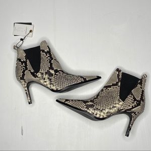 ZARA Snake print Booties Size 6.5